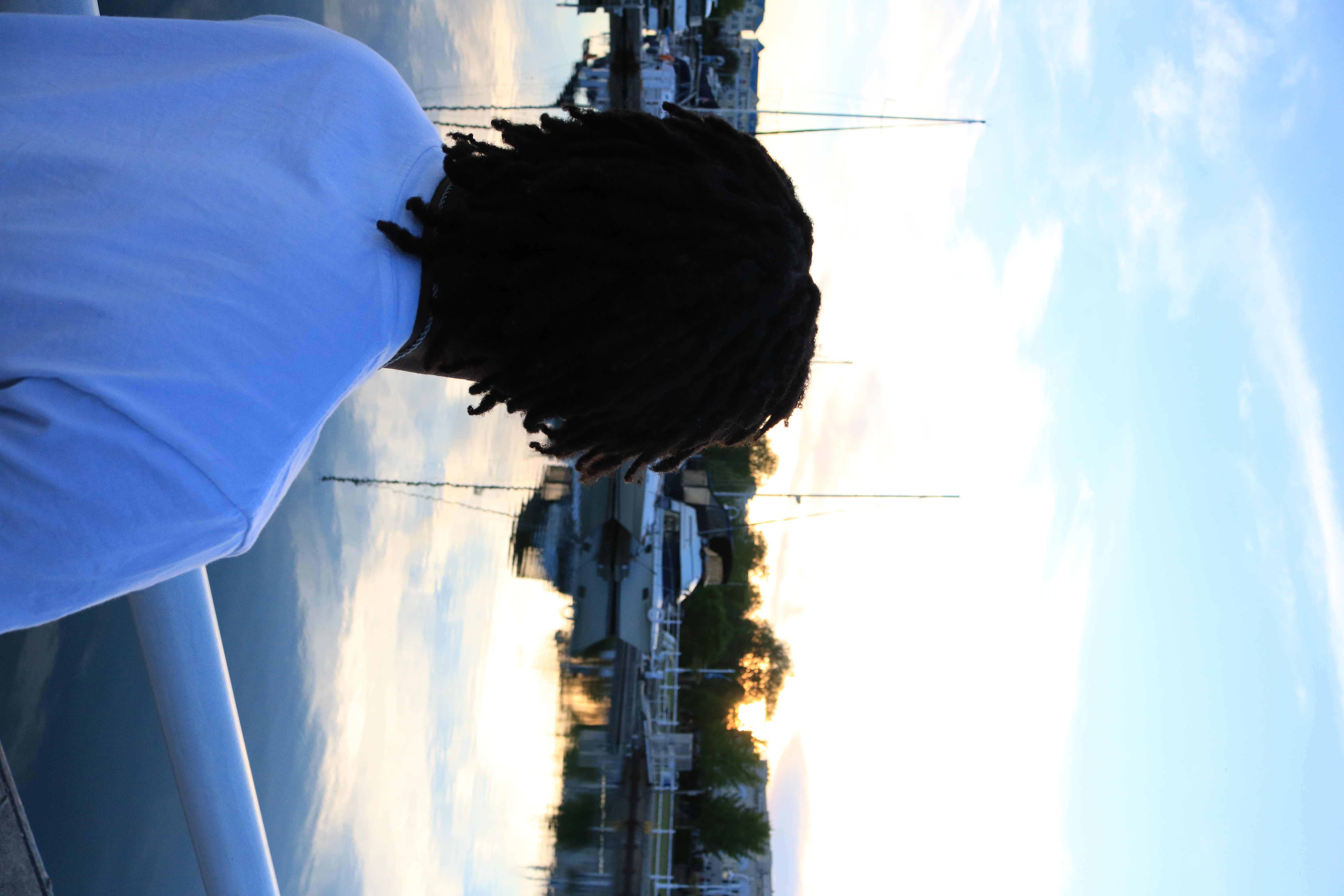 Young Man Back Portrait